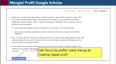 Cara Mengisi Profil Google Scholar