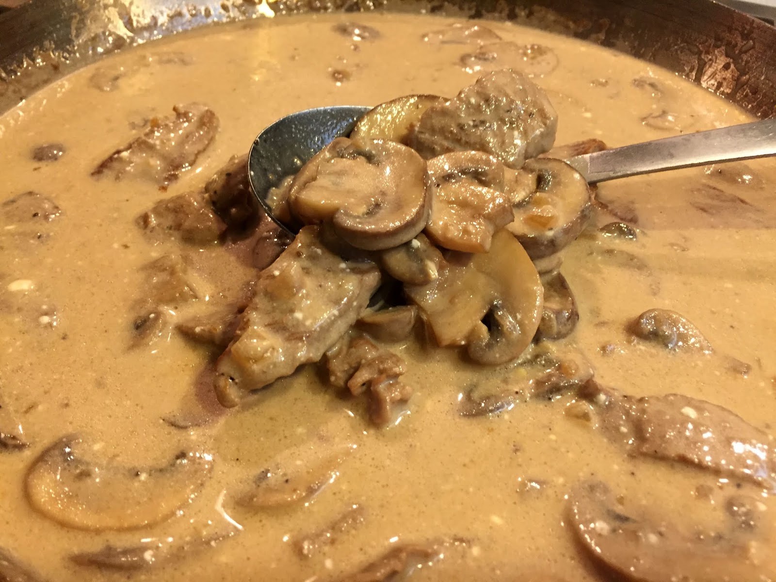 COOK WITH SUSAN Natashas Beef Stroganoff