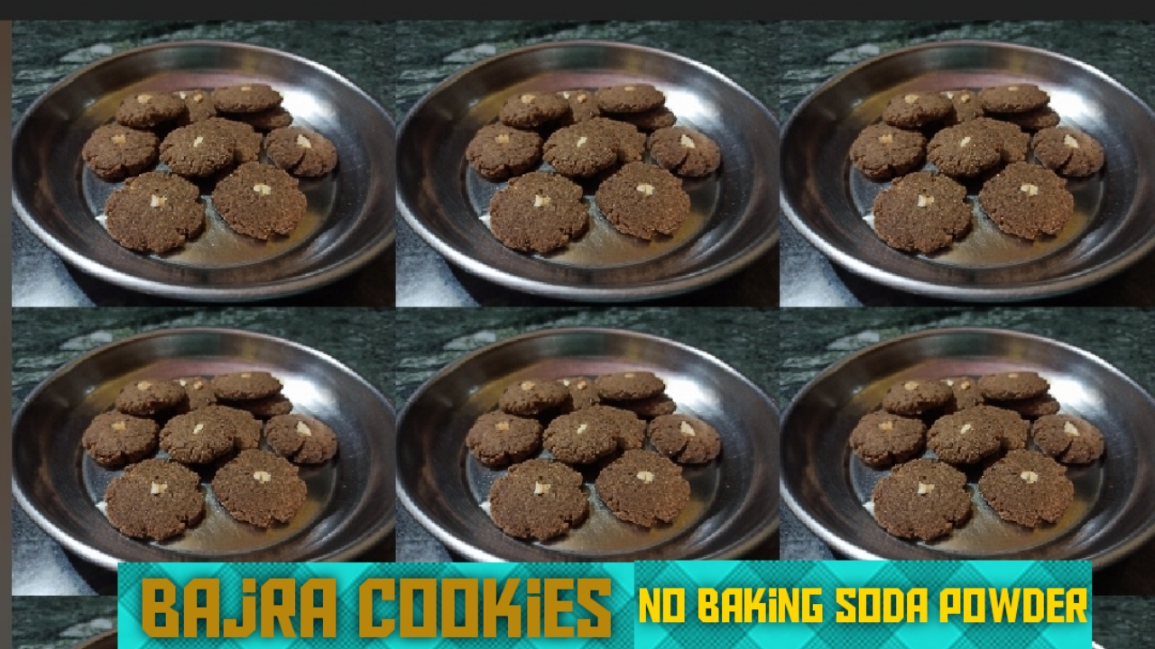 Bajra Flour Jaggery Cookies Recipe [EGGLESS PEARL MILLET BISCUITS