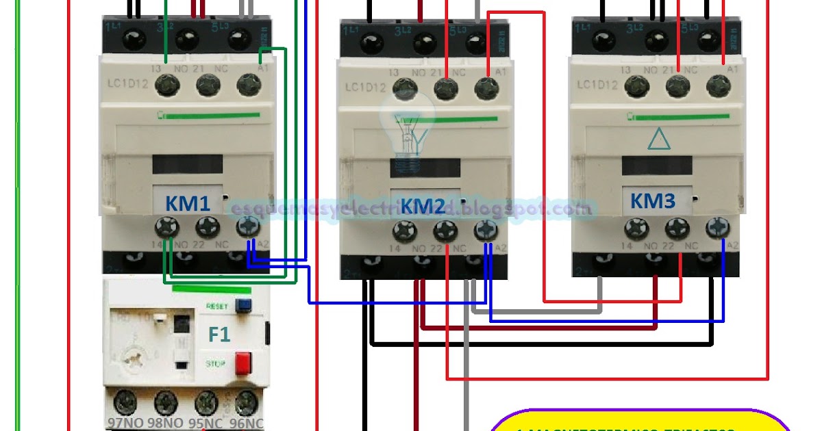 Esquemas eléctricos: Esquema eléctrico estrella triángulo