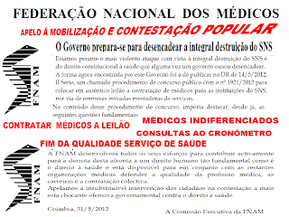 Estamos perante o mais violento ataque com vista à integral destruição do SNS e do direito constitucional à saúde que alguma vez um governo ousou desencadear.