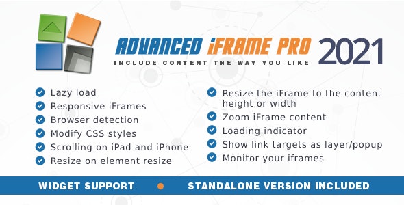 Advanced iFrame Pro v2021 Advanced iFrame Pro v2021