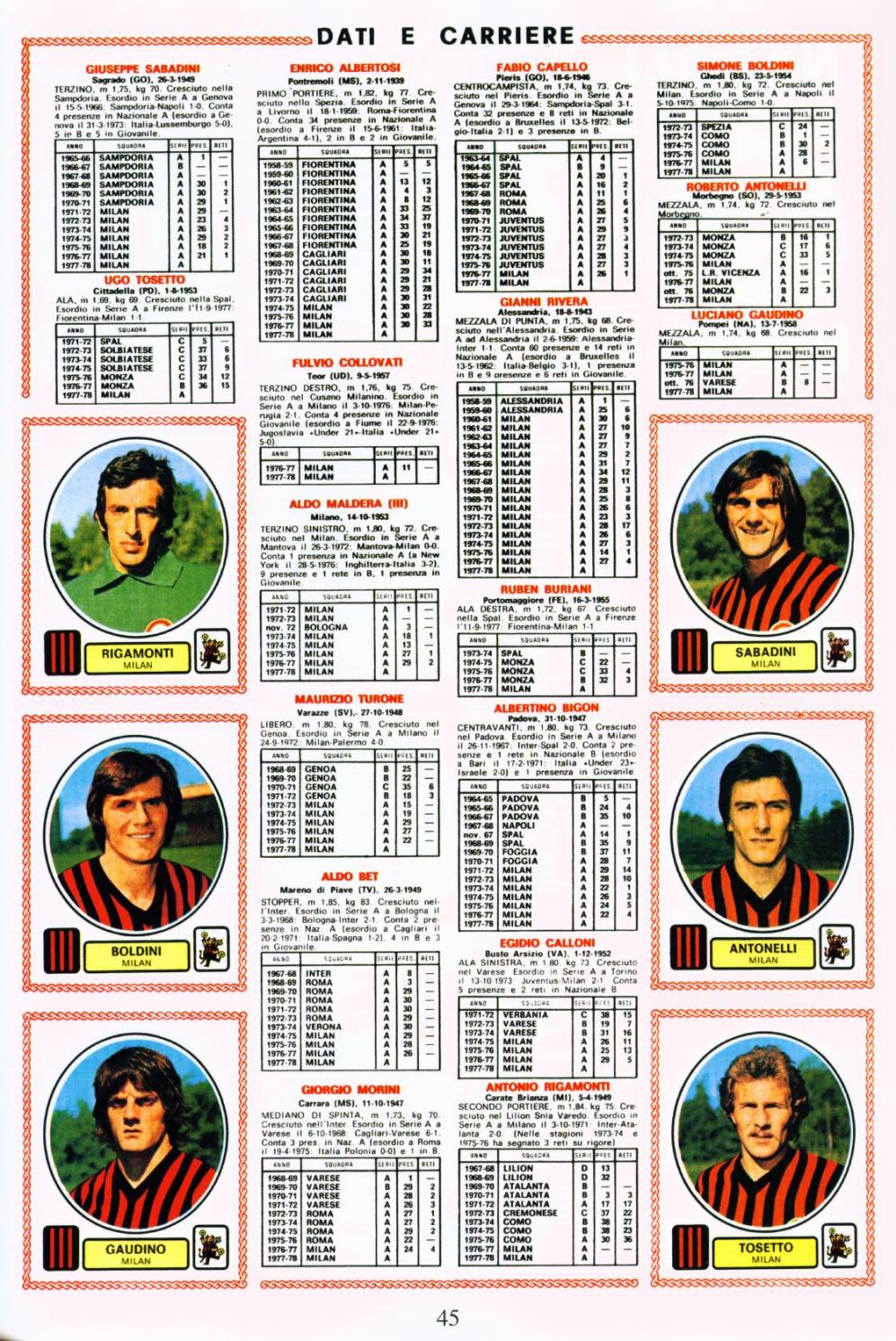 TWB22 READINGS Campionato 1977 1978 FR