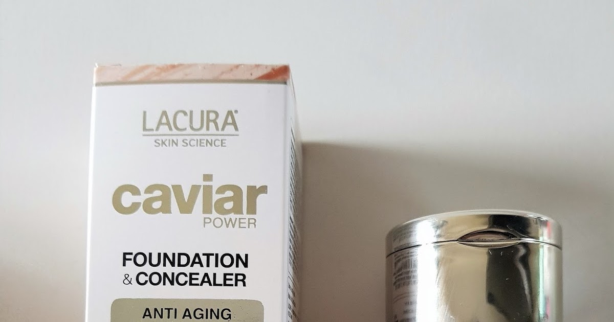 Beautifully Glossy The Foundation Files Aldi Lacura Caviar Power Foundation and Concealer