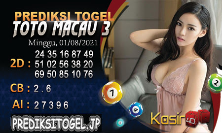 Prediksi Kasir4D Togel Macau Minggu 01 Agustus 2021