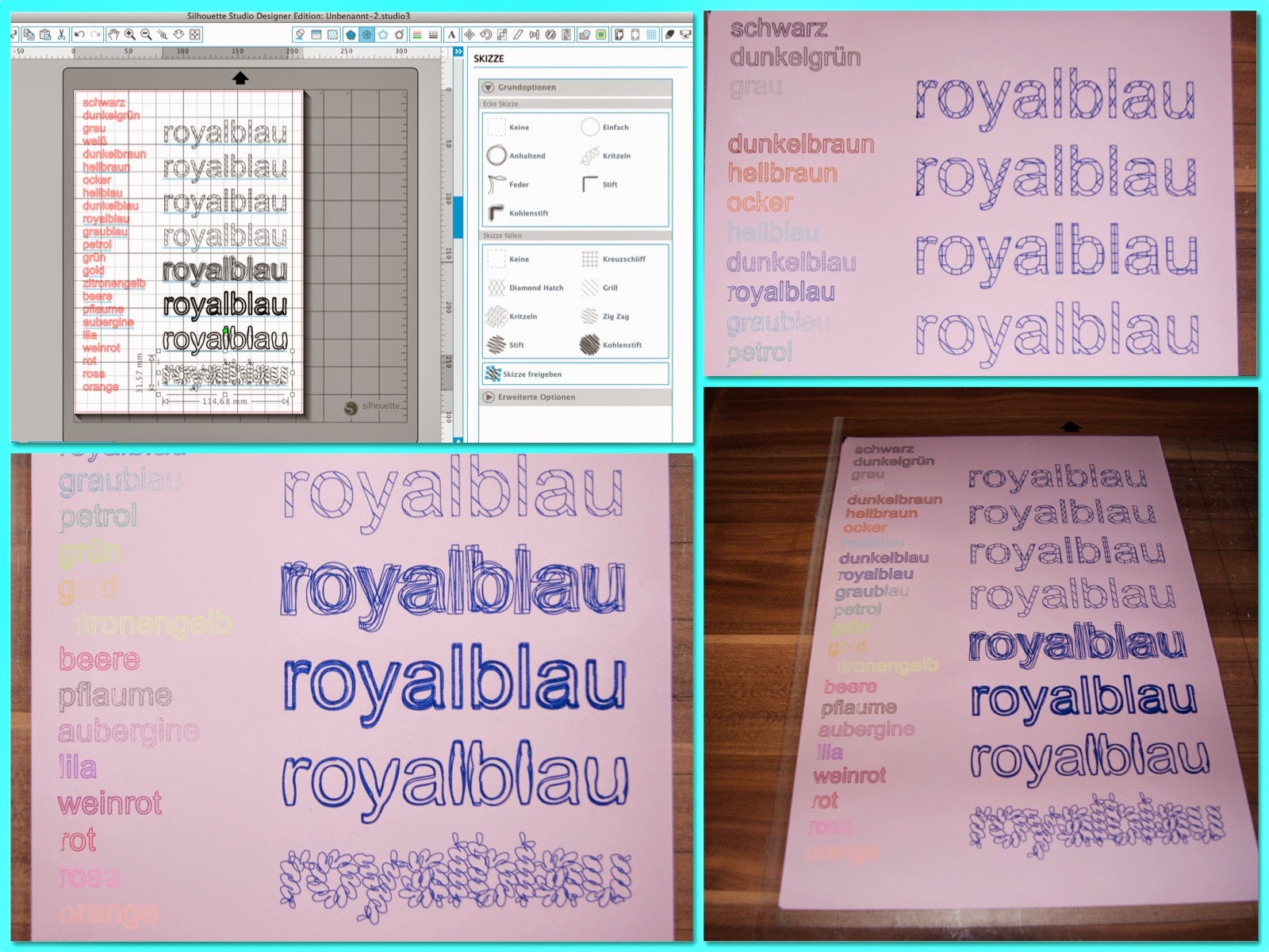 Sketch pens - (m)ein Plotter kann auch schreiben und malen