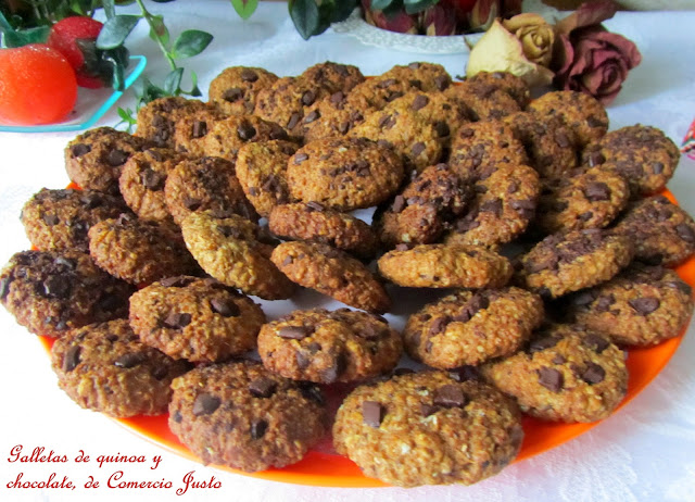 Galletas de quinoa y chocolate de Comercio Justo