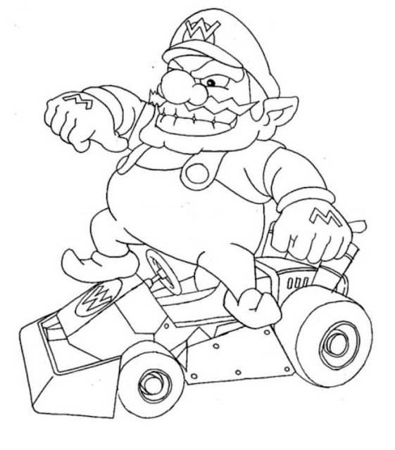 Best Free Printable Wario Baby Coloring Pages