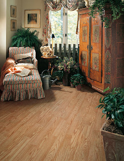 hardwood flooring in a garden room