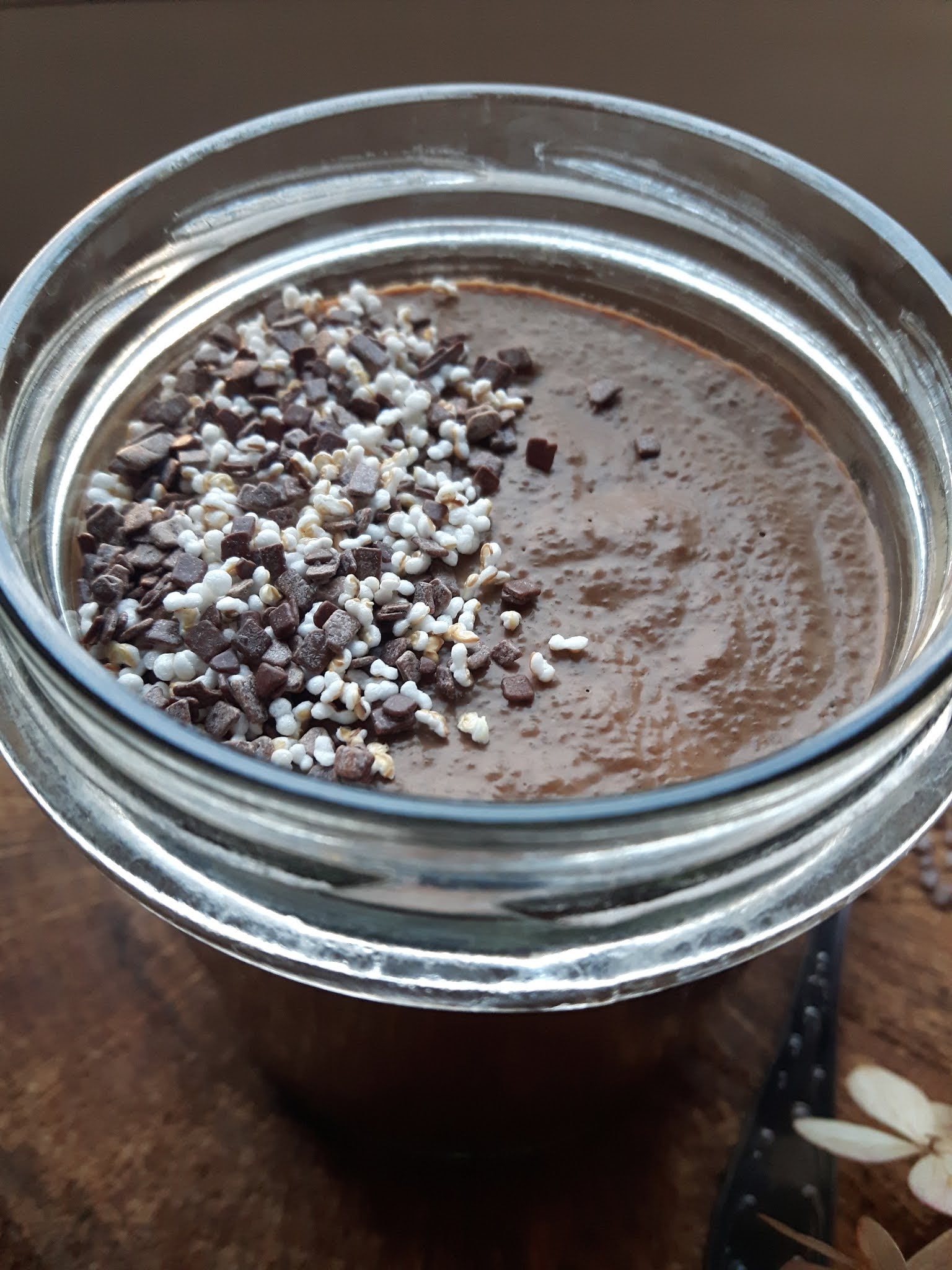 Czekoladowy pudding z kaszy manny (wegański)