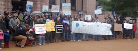 #OursToLose Climate March at the Arch in StLouis gathering at the StLouis City Hall