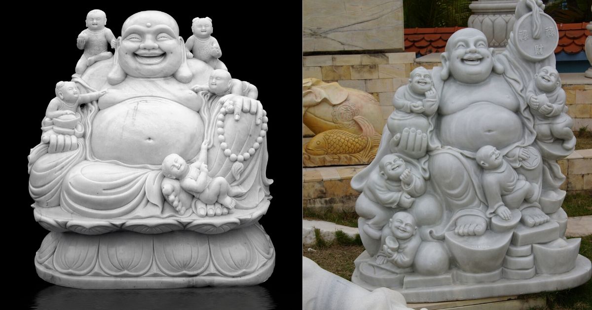 5 Types of Laughing Buddha with their meaning and best location to