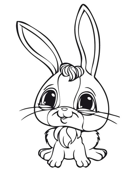 Top 10 Smart Rabbit Pet Coloring Pages | Free printable coloring