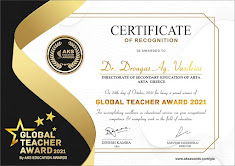 GLOBAL TEACHER AWARD WINNER 2021