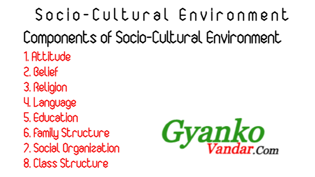 Socio-Cultural Environment: Concept and Components | Socio-Cultural Environment