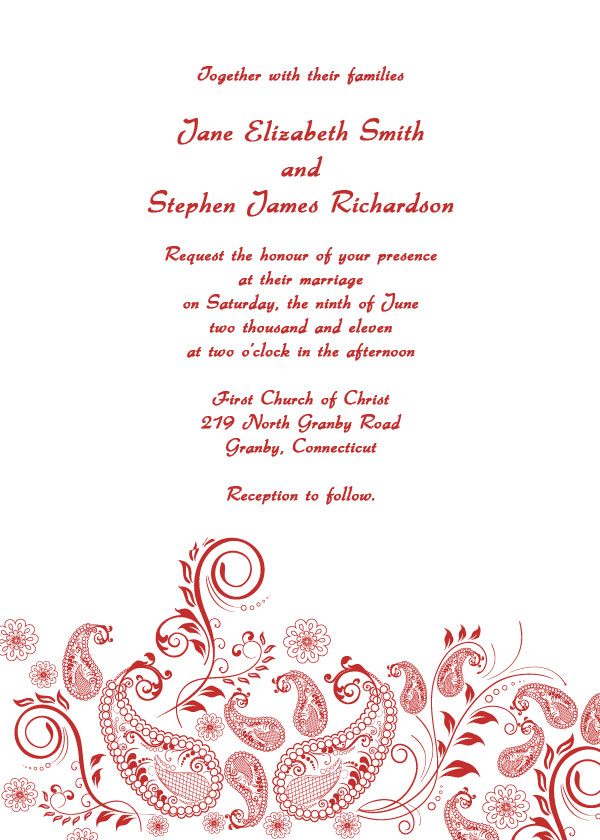 Formal Wedding Invitations: free printable wedding invitations