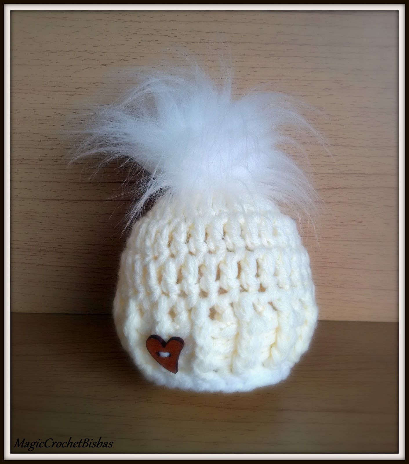 Handmade Little cream fur pom pom baby photo prop Hat size newborn eBay