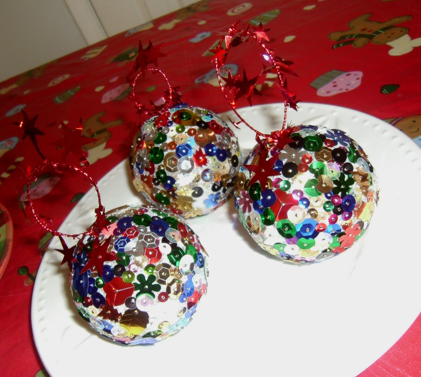 365 DAYS OF FUN WITH THE Day 181.. Sequin Ball Ornaments