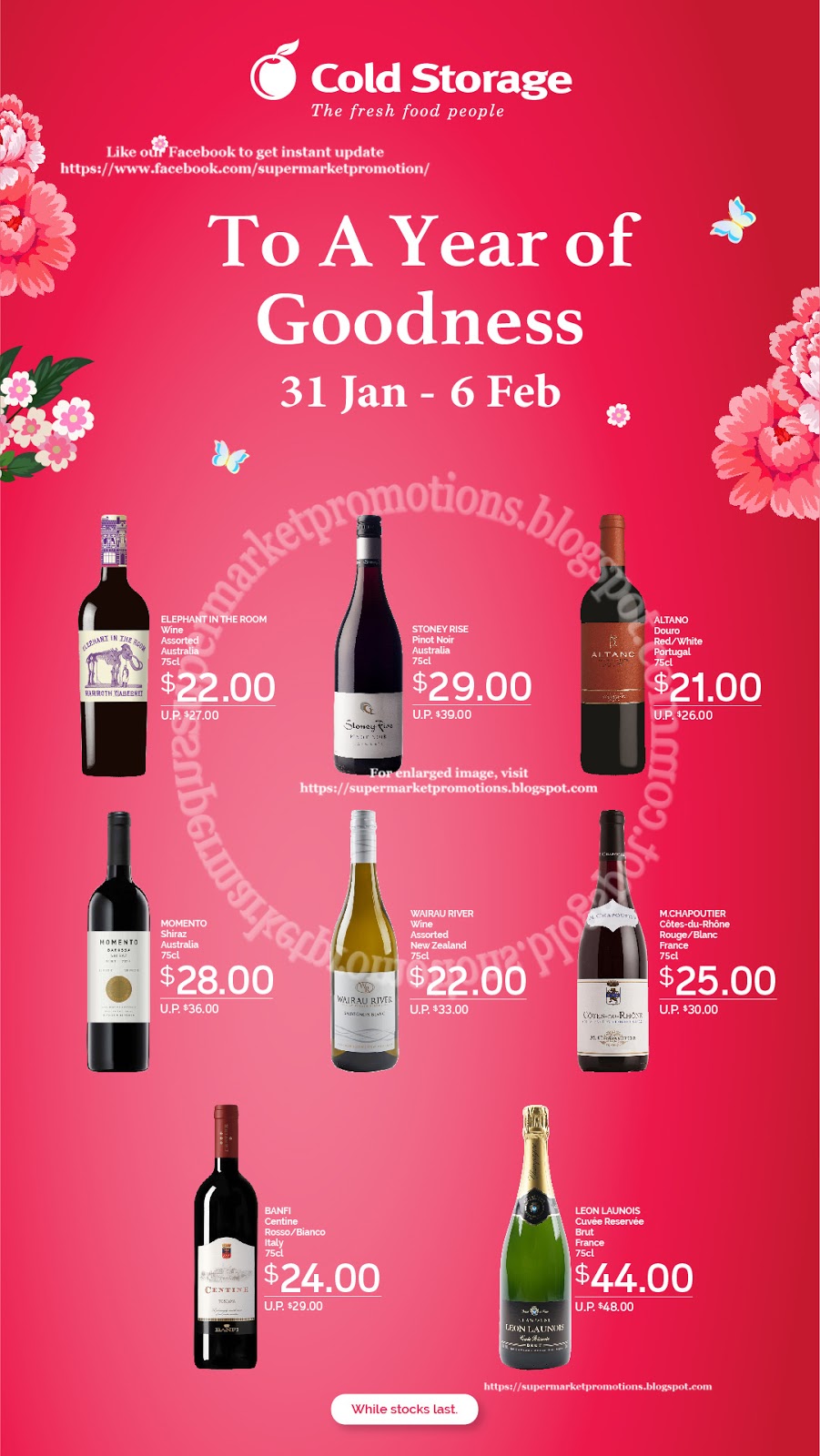 Cold Storage Wine Promotion 31 January 06 February 2020 Supermarket