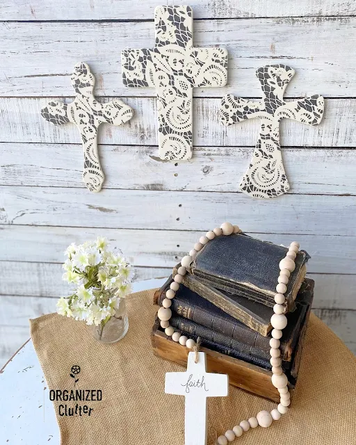 Photo of Bibles & painted and stenciled Crosses