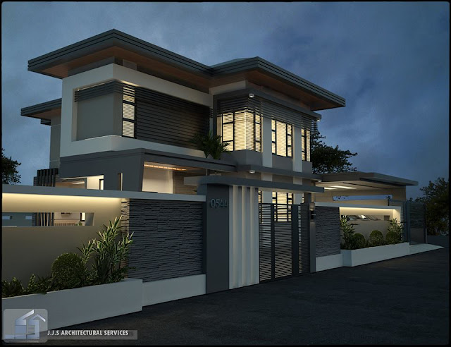 Desain rumah mewah minimalis modern 2 lantai Desain rumah mewah minimalis modern 2 lantai