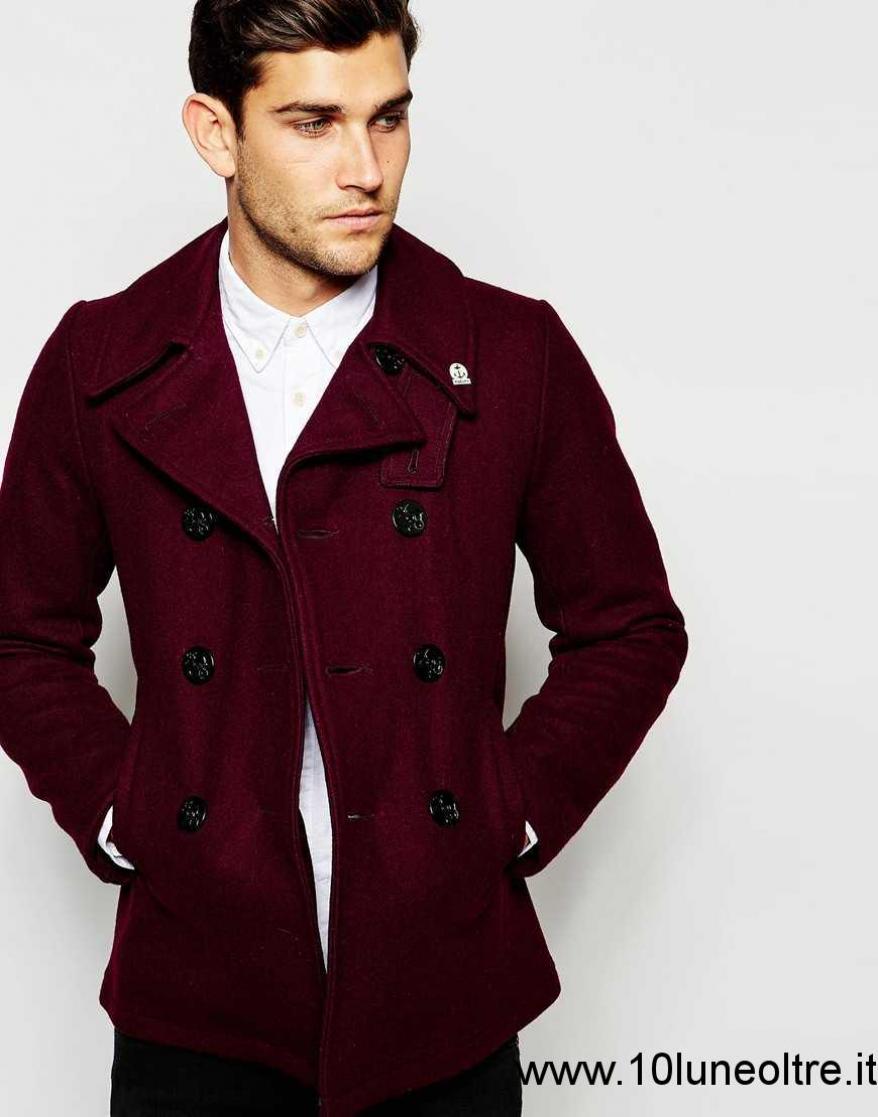 бушлат saint james. красное пальто мужское. пальто бушлат монтгомери. Original montgomery бушлаты. красное пальто двубортное женское.