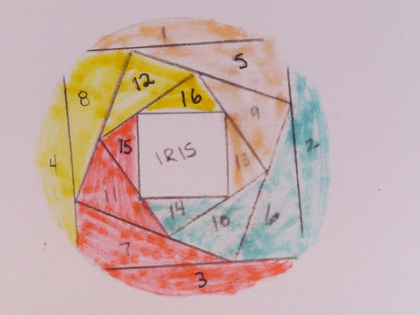 Karina's Kreations Iris Fold Ornament technique card!