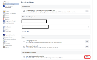 How to Enable/Disable 2FA on Facebook(PC or Mobile)-Tech Blogspot