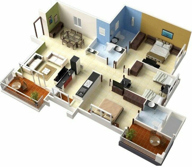 3 bedroom small house plans with pictures