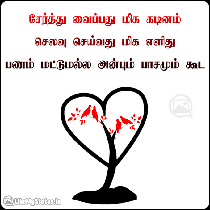 அன்பும் பாசம்... Tamil Quote With Image...