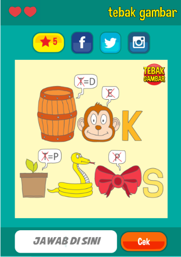 Matematikaku Kunci Jawaban Game Tebak Gambar Android Level 20 Dan 21