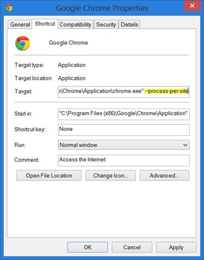 Chrome minder geheugen laten gebruiken