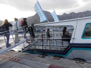 Boarding the "Ferry Boat" at Hout Bay.