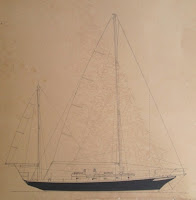 41-ft yawl designed by John E Cherubini, c.1968