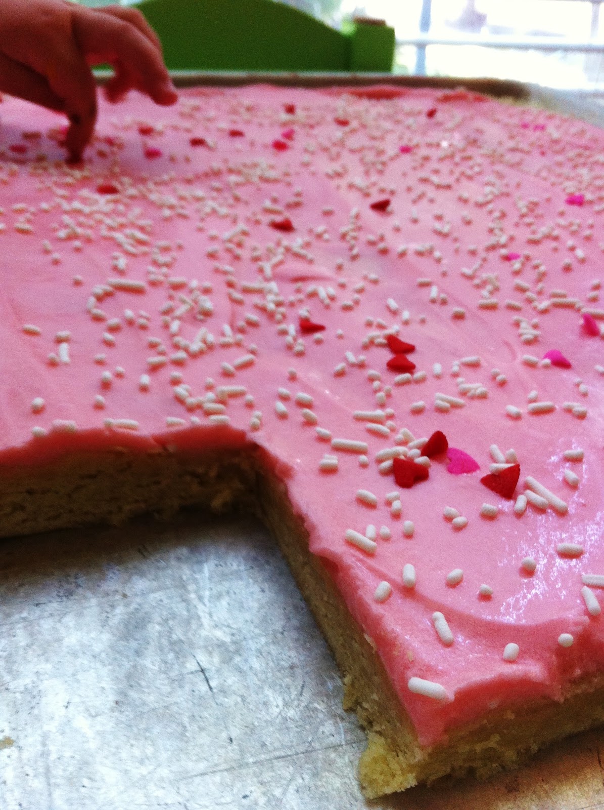 The Art of Comfort Baking Sugar Cookie Bars with Cream Cheese Frosting