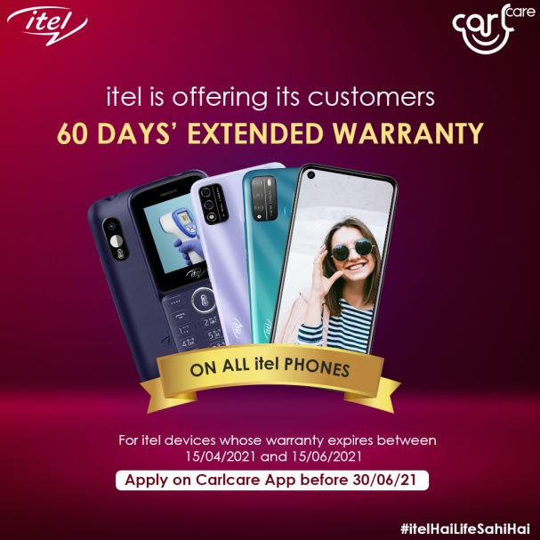 itel Offering 2 Months Extra Warranty Period On Its Mobile Handsets