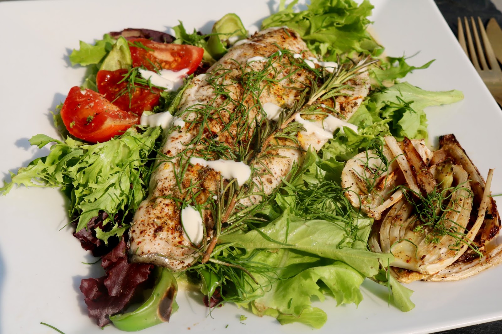Forellenfilets gegrillt