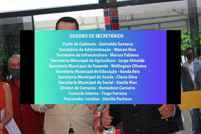 Prefeito Danilo Salles, vice-prefeito Gerson de Orádio e vereadores tomam posse em Várzea da Roça
