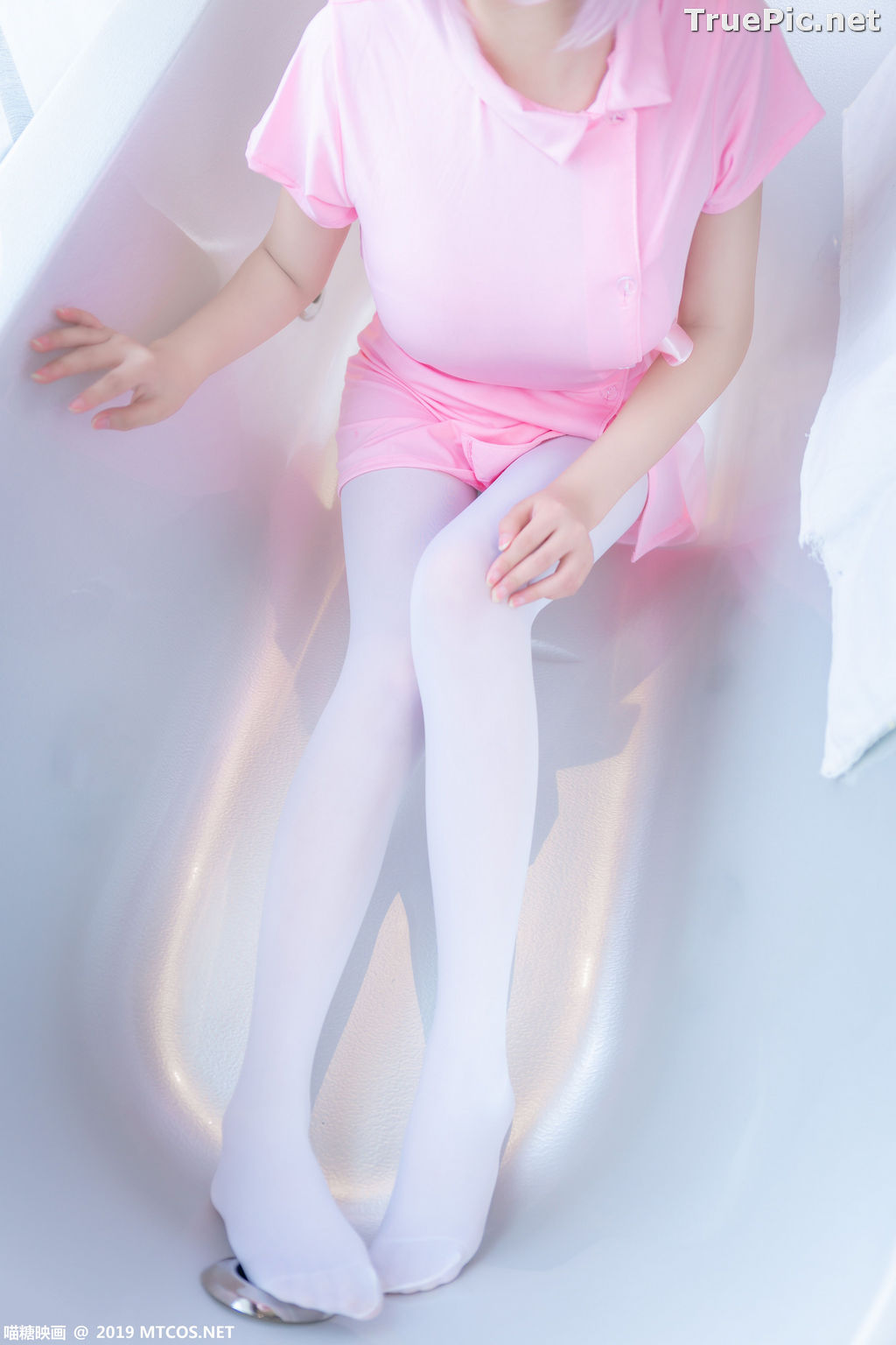 Image [MTCos] 喵糖映画 Vol.033 – Chinese Cute Model - Pink Nurse Cosplay - TruePic.net - Picture-44