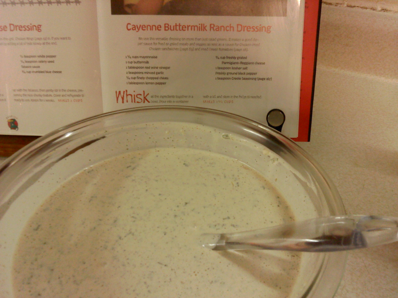 Leni Cooks! Cayenne Buttermilk Ranch Dressing