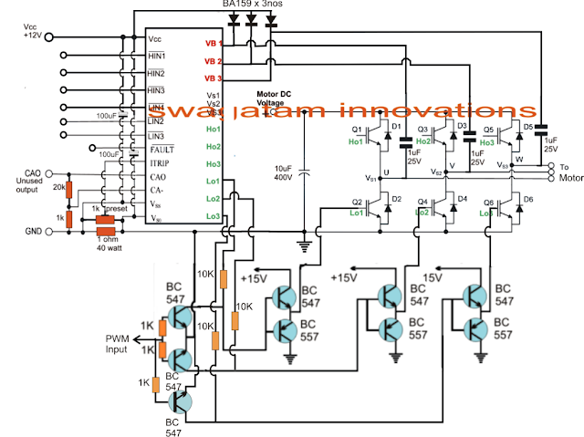 single phase pwm inverter circuit diagram 3 phase induction motor speed controller circuit single phase pwm inverter circuit diagram 3 phase induction motor speed controller circuit