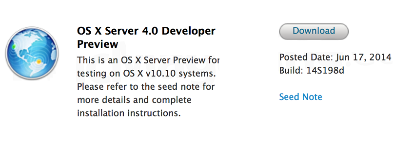 Mac OS X Server 4 Developer Preview 2 (14S198d)