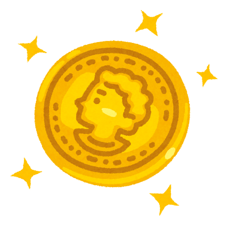 金貨のイラスト | かわいいフリー素材集 いらすとや