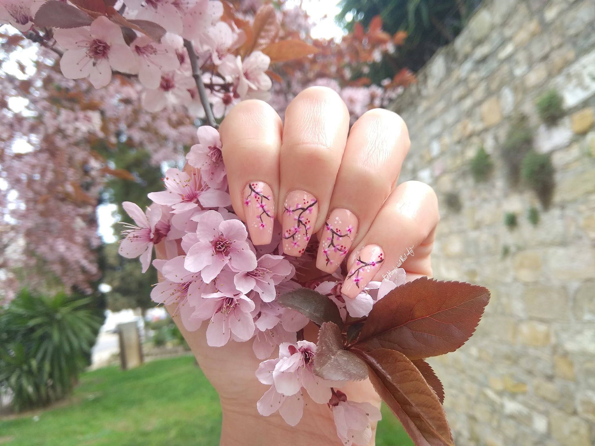 El Mundo del Nail Art: Manicura Flores de Cerezo #SakuraNails