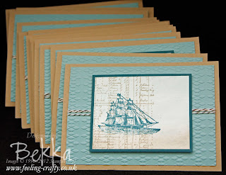 The Open Sea Masculine Card by Stampin' Up! Demonstrator Bekka Prideaux - made to share with her team - join them here