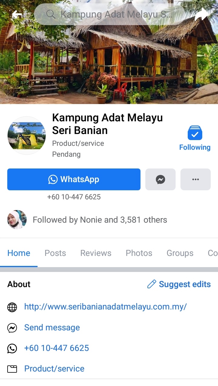 Kampung adat melayu seri banian