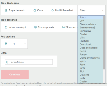 SCARICA RICEVUTE AIRBNB