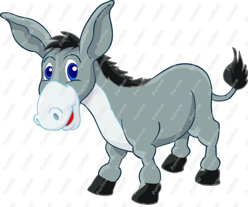 clipart cartoon donkey - photo #33