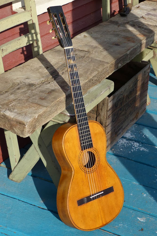 c.1880 Germanmade? Gutstrung "Parlor" Guitar