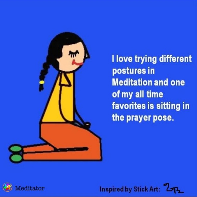 The Prayer Position Be A Meditator